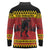 Merry Krampus Germany Long Sleeve Polo Shirt Frohe Weihnachten - Wonder Print Shop