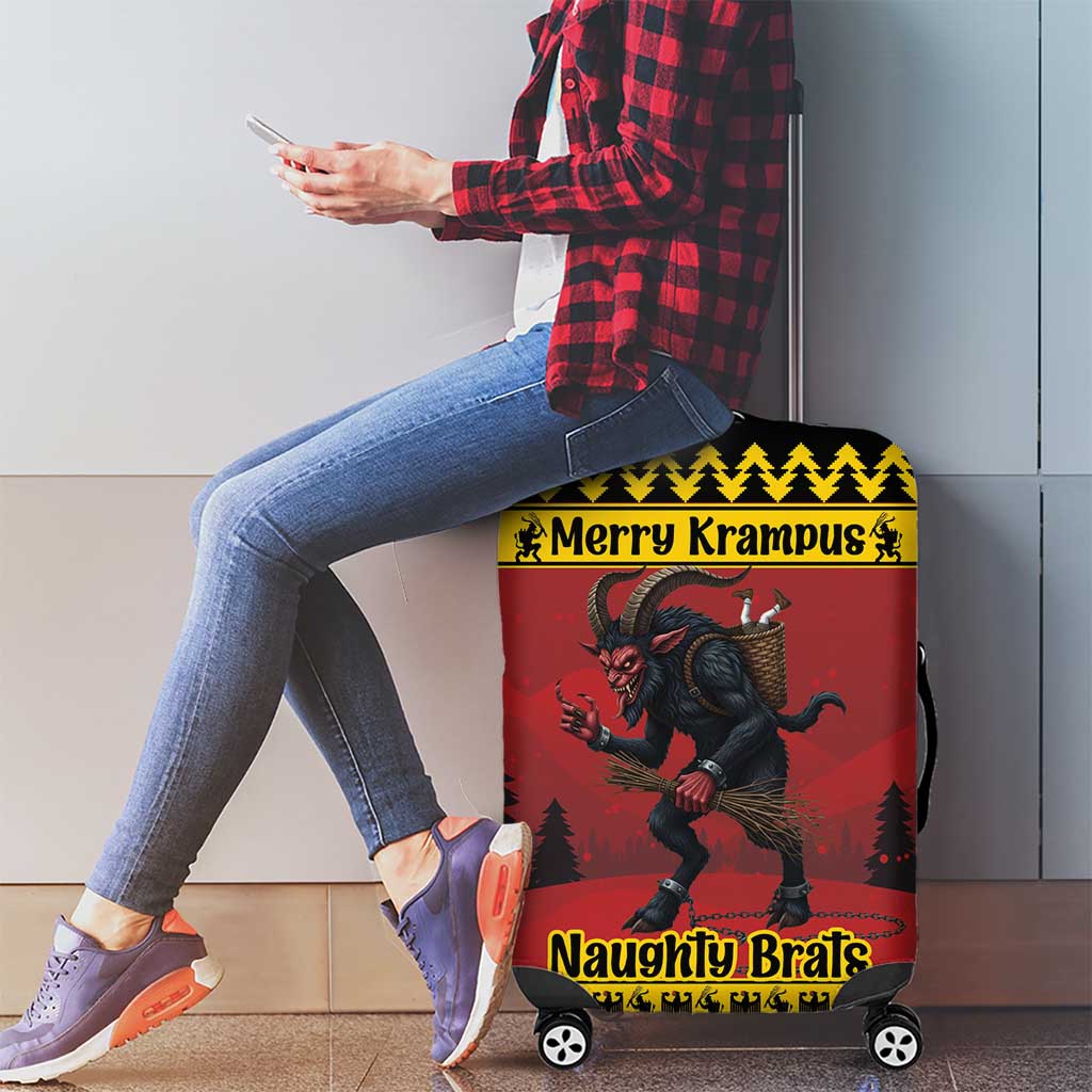 Merry Krampus Germany Luggage Cover Frohe Weihnachten - Wonder Print Shop