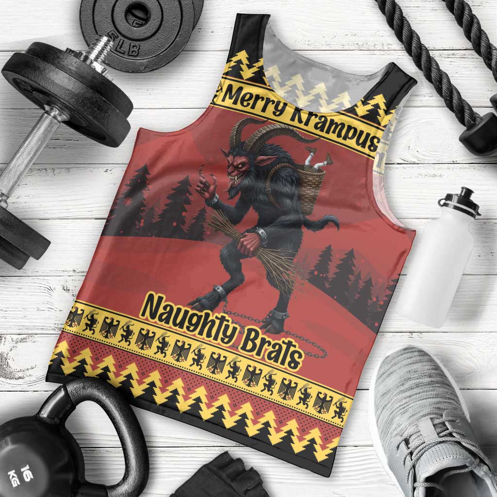 Merry Krampus Germany Men Tank Top Frohe Weihnachten - Wonder Print Shop