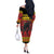 Merry Krampus Germany Off The Shoulder Long Sleeve Dress Frohe Weihnachten - Wonder Print Shop