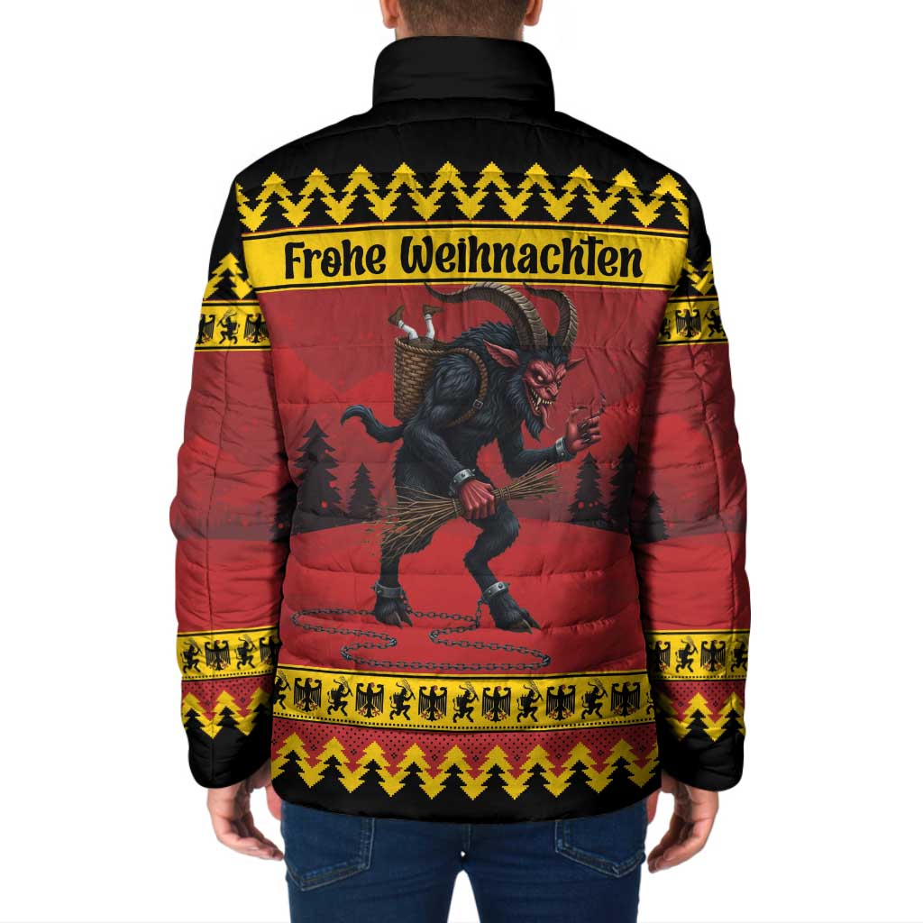 Merry Krampus Germany Padded Jacket Frohe Weihnachten - Wonder Print Shop