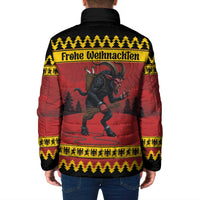 Merry Krampus Germany Padded Jacket Frohe Weihnachten - Wonder Print Shop