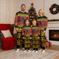 Merry Krampus Germany Christmas Pajama Set Frohe Weihnachten - Wonder Print Shop