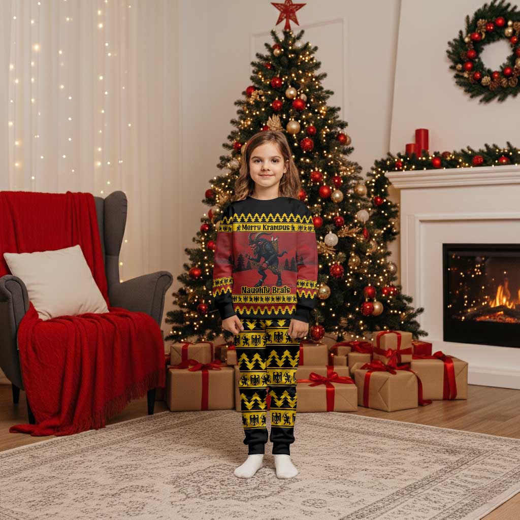 Merry Krampus Germany Christmas Pajama Set Frohe Weihnachten - Wonder Print Shop