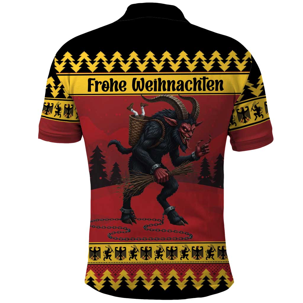 Merry Krampus Germany Polo Shirt Frohe Weihnachten - Wonder Print Shop