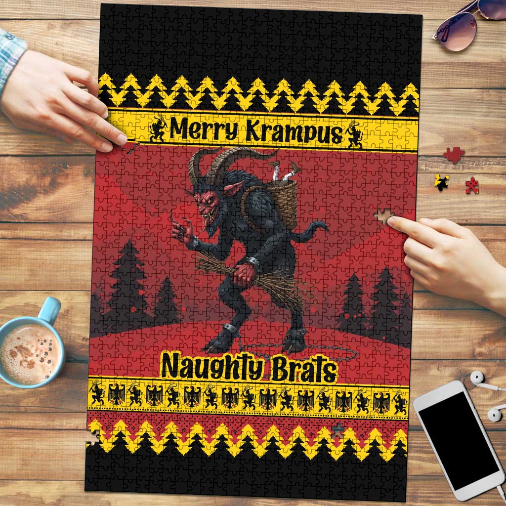 Merry Krampus Germany Puzzle Frohe Weihnachten - Wonder Print Shop