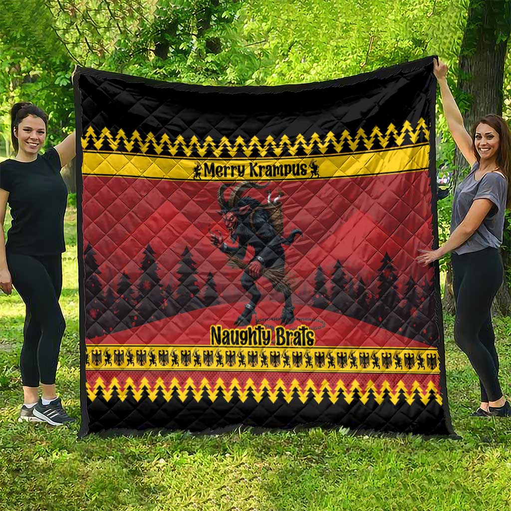 Merry Krampus Germany Quilt Frohe Weihnachten - Wonder Print Shop