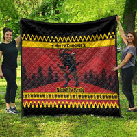 Merry Krampus Germany Quilt Frohe Weihnachten - Wonder Print Shop