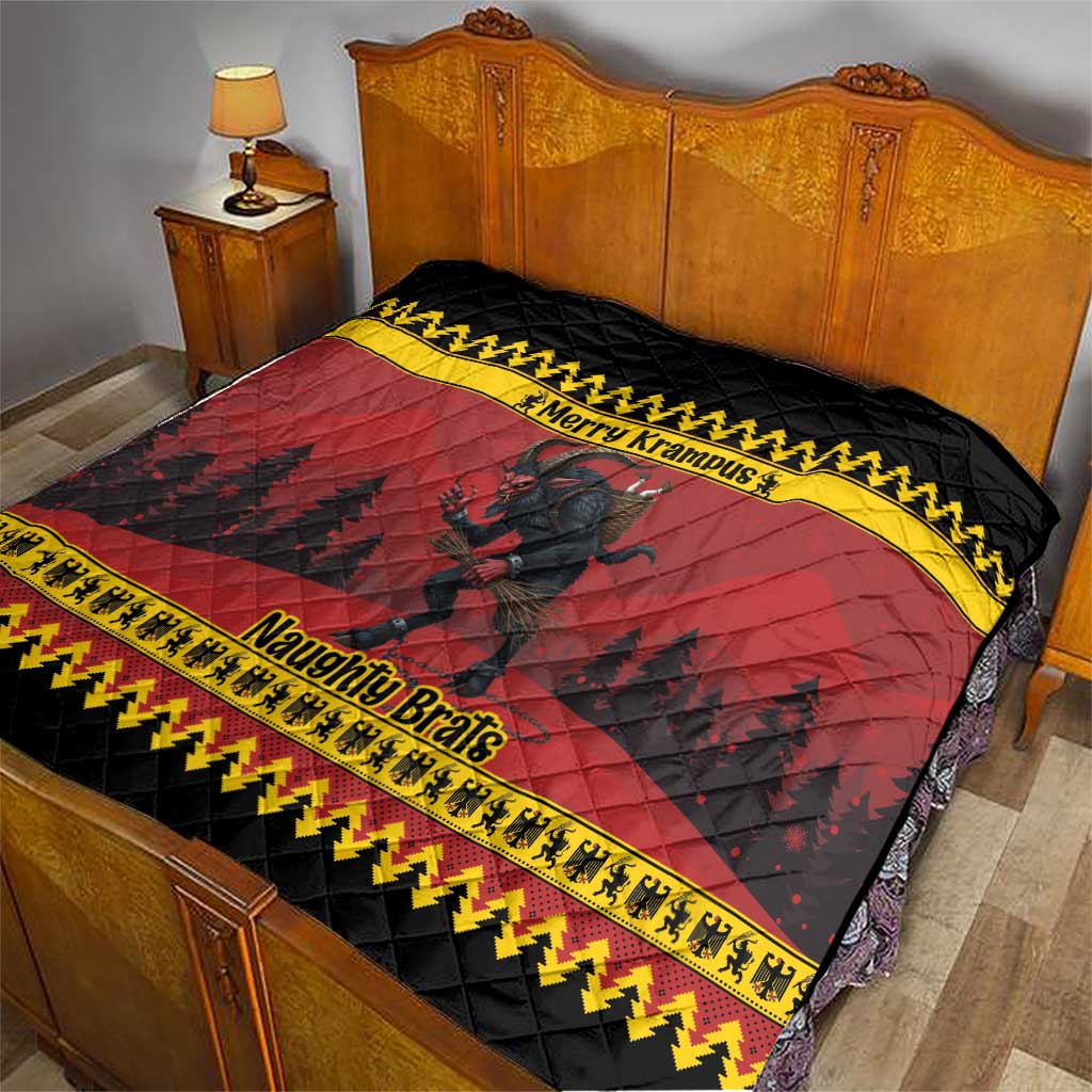 Merry Krampus Germany Quilt Frohe Weihnachten - Wonder Print Shop