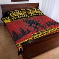 Merry Krampus Germany Quilt Bed Set Frohe Weihnachten - Wonder Print Shop