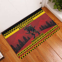 Merry Krampus Germany Rubber Doormat Frohe Weihnachten - Wonder Print Shop