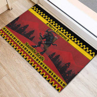 Merry Krampus Germany Rubber Doormat Frohe Weihnachten - Wonder Print Shop
