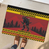 Merry Krampus Germany Rubber Doormat Frohe Weihnachten - Wonder Print Shop