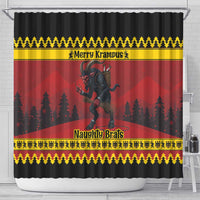 Merry Krampus Germany Shower Curtain Frohe Weihnachten - Wonder Print Shop