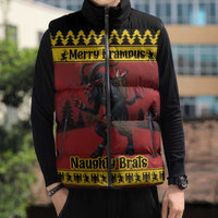 Merry Krampus Germany Sleeveless Puffer Jacket Frohe Weihnachten - Wonder Print Shop