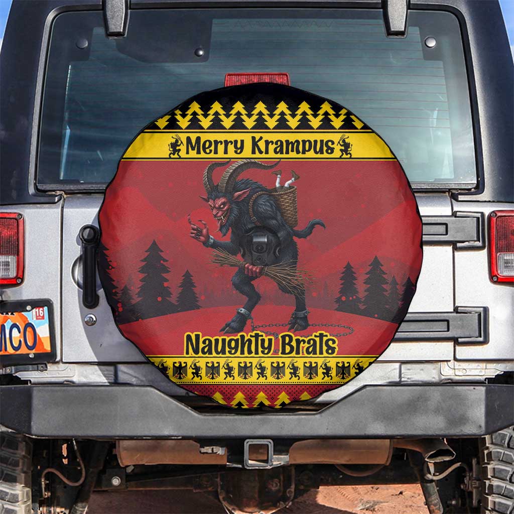 Merry Krampus Germany Spare Tire Cover Frohe Weihnachten - Wonder Print Shop