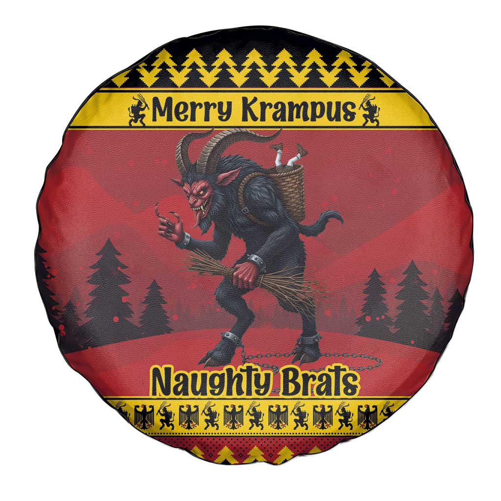 Merry Krampus Germany Spare Tire Cover Frohe Weihnachten - Wonder Print Shop