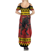 Merry Krampus Germany Summer Maxi Dress Frohe Weihnachten - Wonder Print Shop