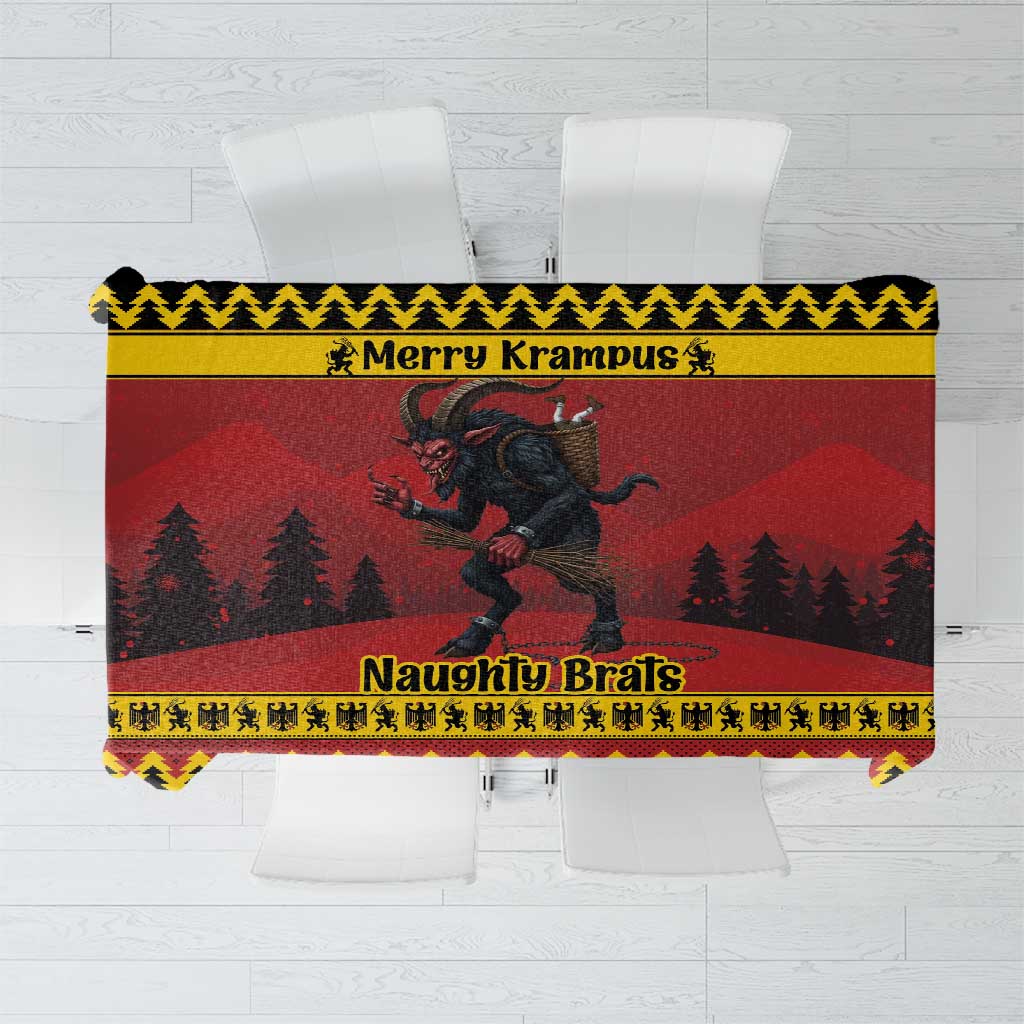 Merry Krampus Germany Tablecloth Frohe Weihnachten - Wonder Print Shop