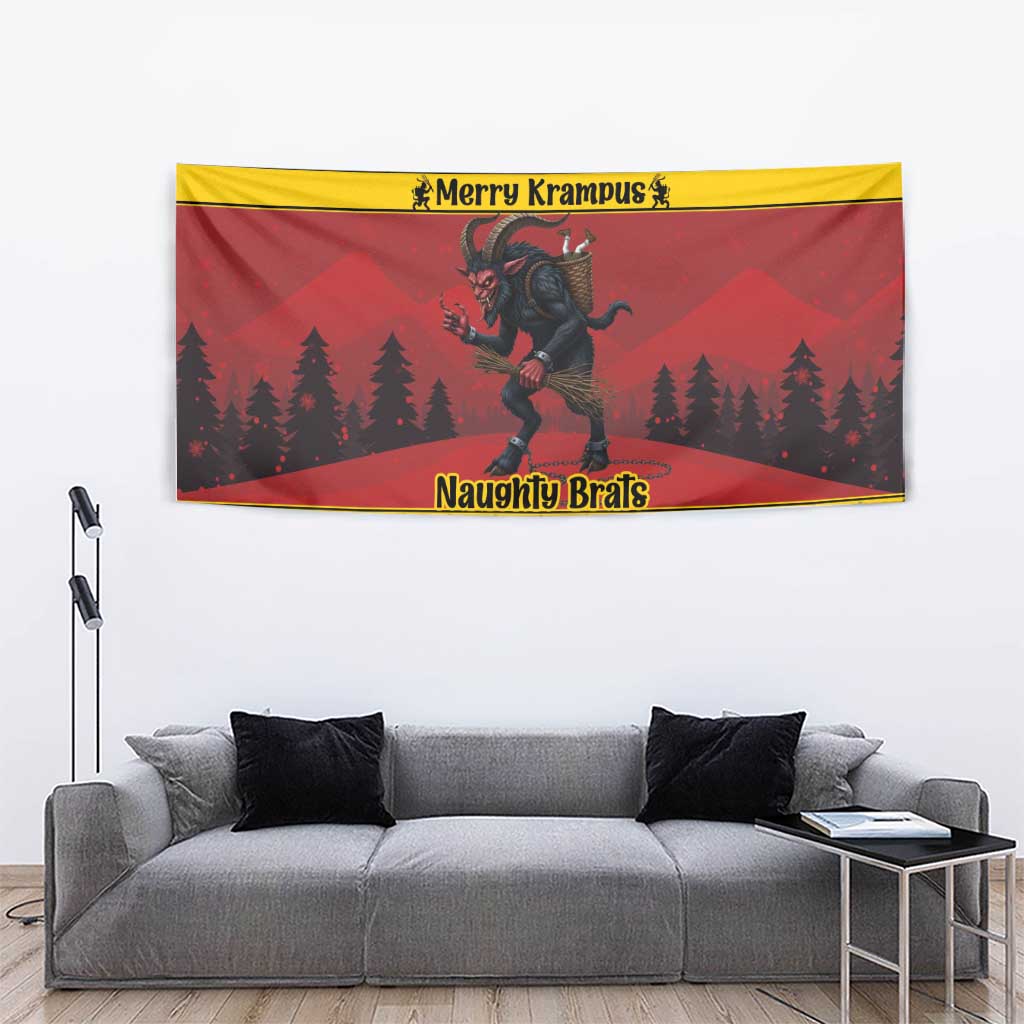 Merry Krampus Germany Tapestry Frohe Weihnachten - Wonder Print Shop