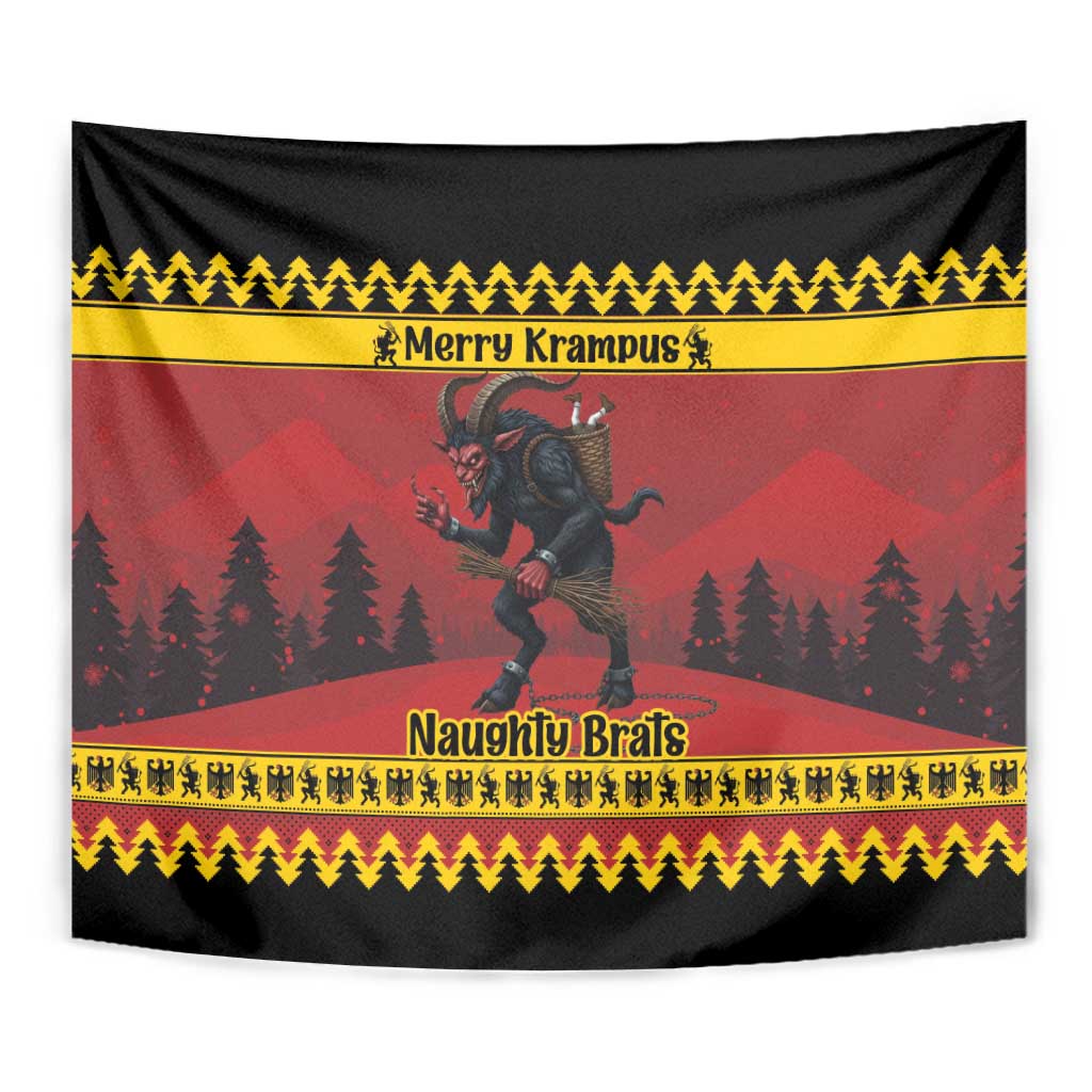 Merry Krampus Germany Tapestry Frohe Weihnachten - Wonder Print Shop