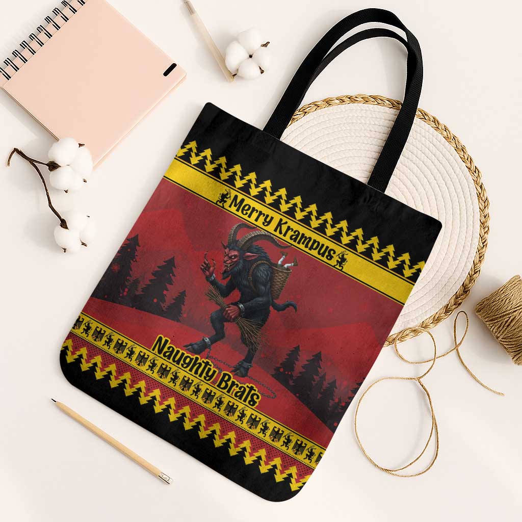 Merry Krampus Germany Tote Bag Frohe Weihnachten - Wonder Print Shop