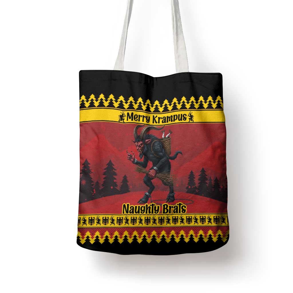 Merry Krampus Germany Tote Bag Frohe Weihnachten - Wonder Print Shop