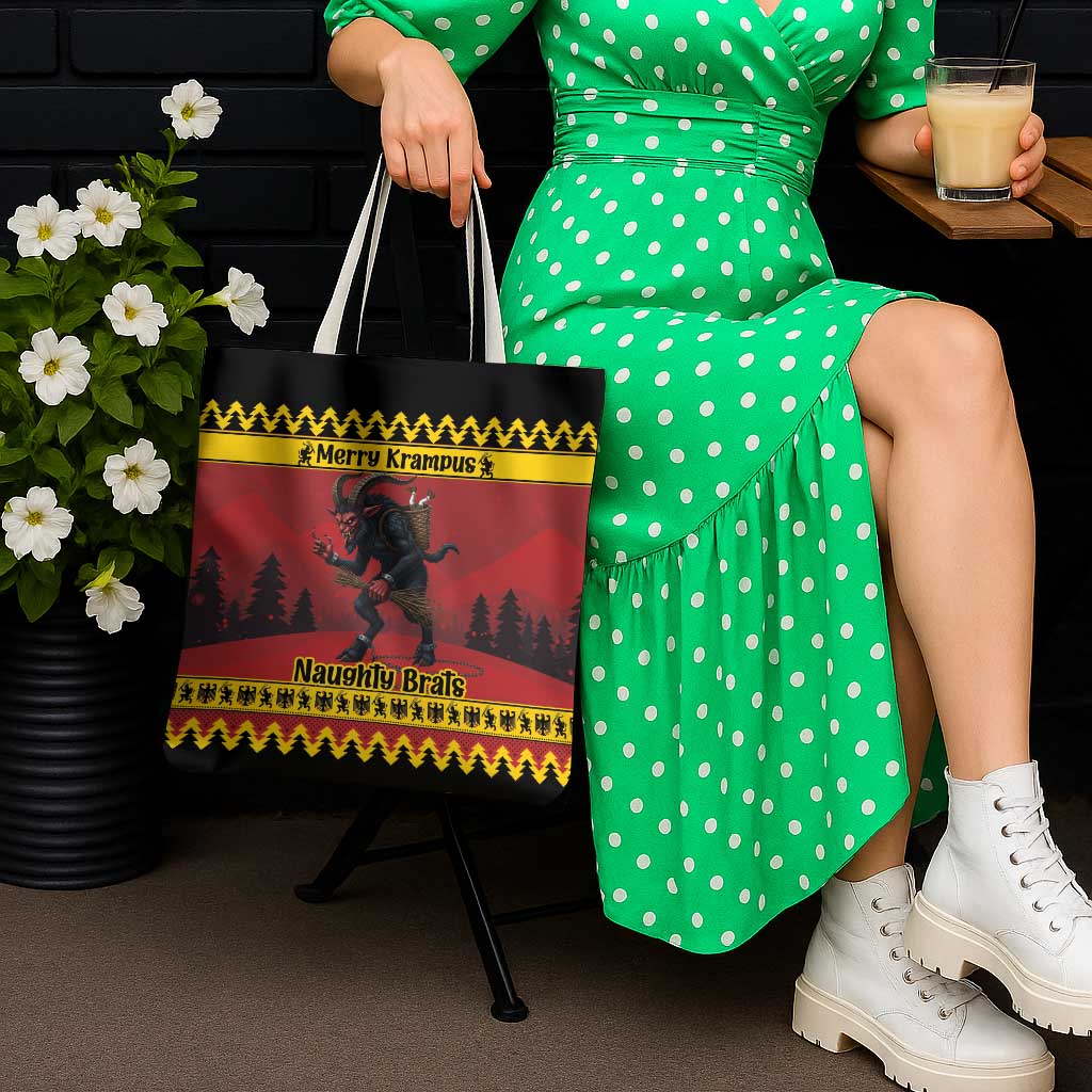 Merry Krampus Germany Tote Bag Frohe Weihnachten - Wonder Print Shop