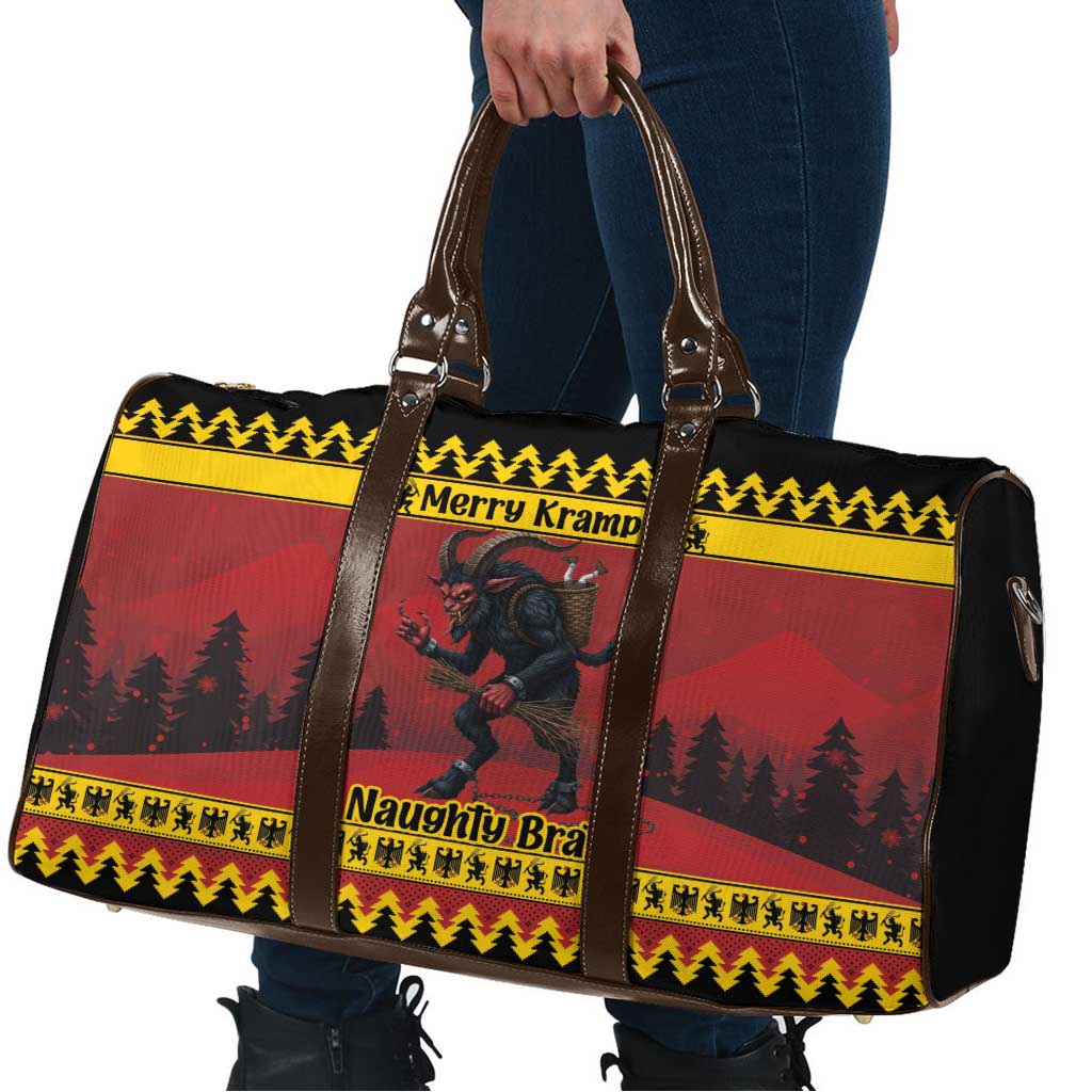 Merry Krampus Germany Travel Bag Frohe Weihnachten - Wonder Print Shop