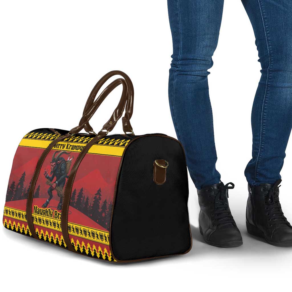 Merry Krampus Germany Travel Bag Frohe Weihnachten - Wonder Print Shop