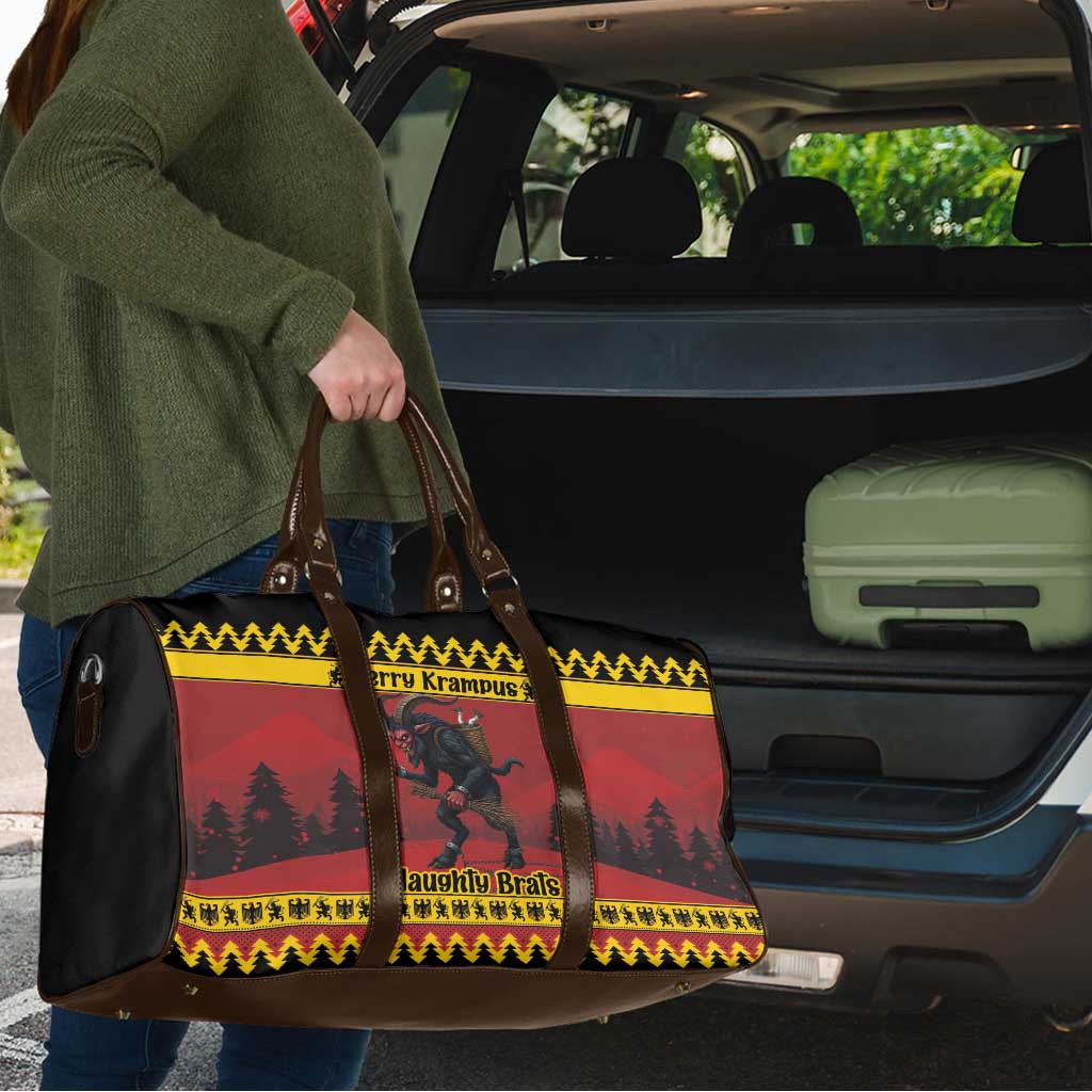 Merry Krampus Germany Travel Bag Frohe Weihnachten - Wonder Print Shop