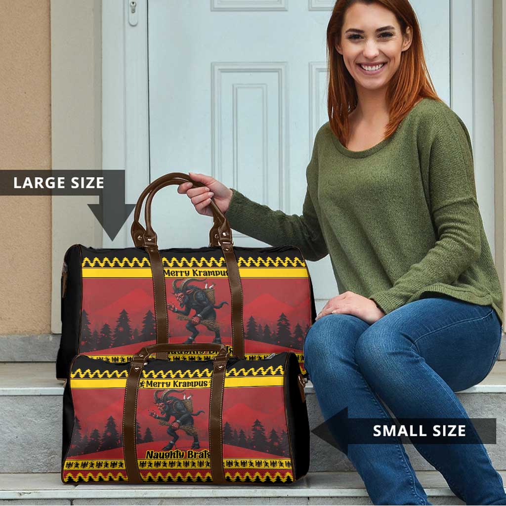 Merry Krampus Germany Travel Bag Frohe Weihnachten - Wonder Print Shop