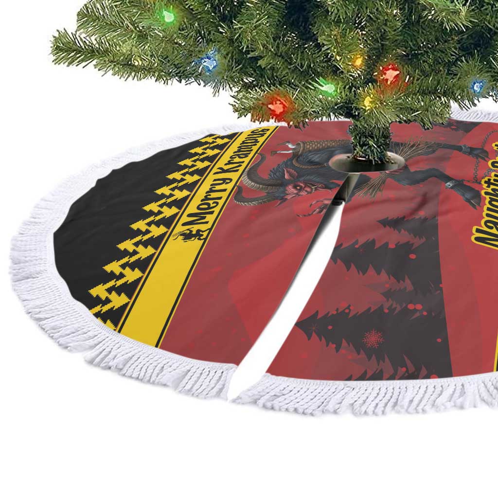 Merry Krampus Germany Tree Skirt Frohe Weihnachten - Wonder Print Shop