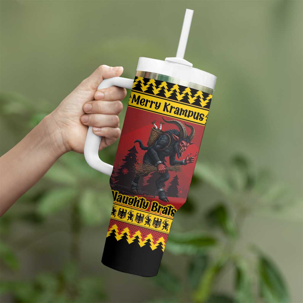 Merry Krampus Germany Tumbler With Handle Frohe Weihnachten - Wonder Print Shop