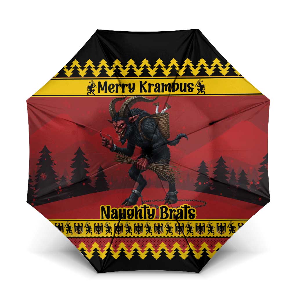 Merry Krampus Germany Umbrella Frohe Weihnachten - Wonder Print Shop