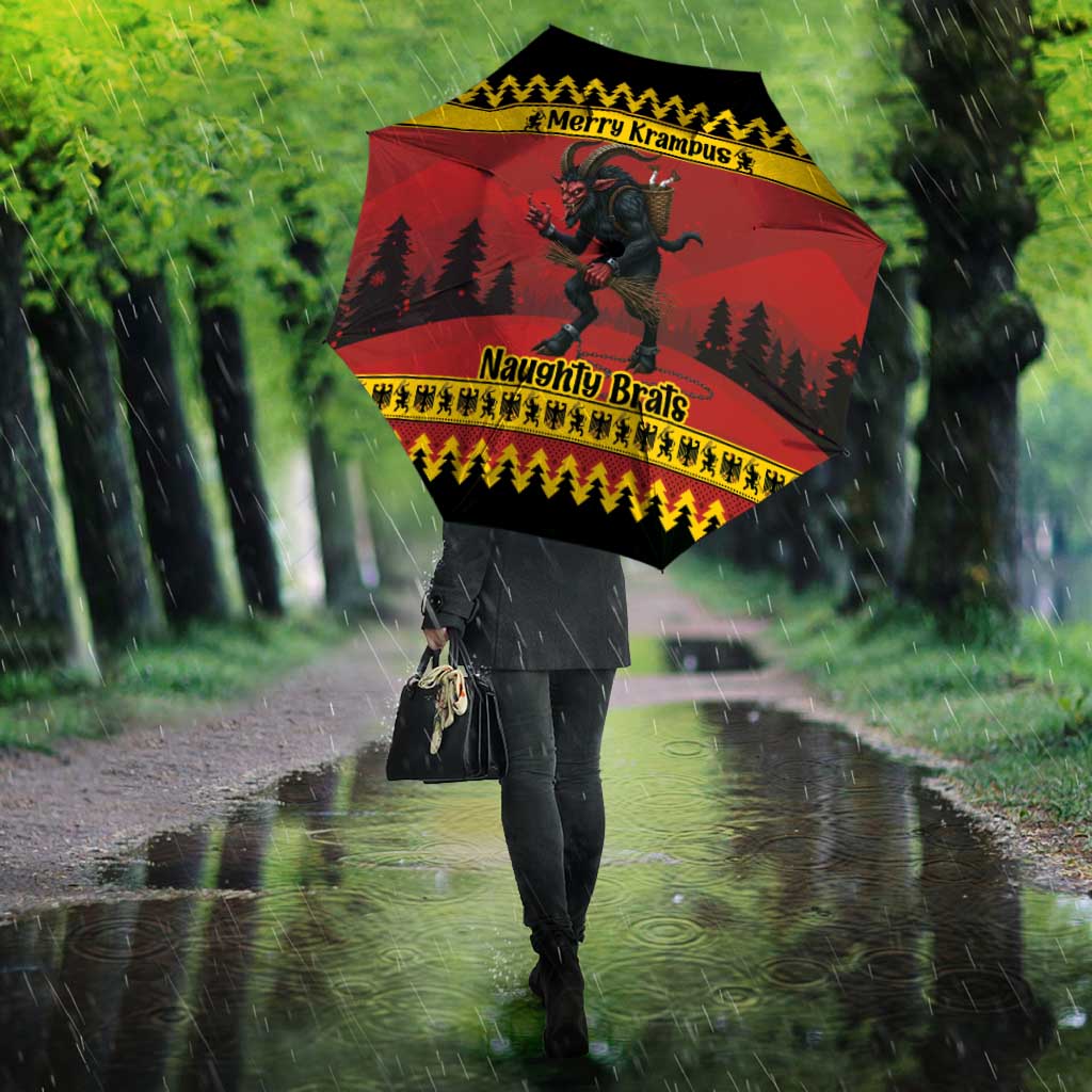 Merry Krampus Germany Umbrella Frohe Weihnachten - Wonder Print Shop