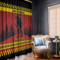 Merry Krampus Germany Window Curtain Frohe Weihnachten - Wonder Print Shop