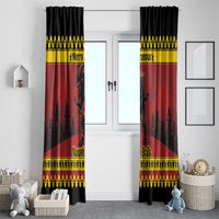 Merry Krampus Germany Window Curtain Frohe Weihnachten - Wonder Print Shop