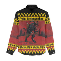 Merry Krampus Germany Women Casual Shirt Frohe Weihnachten - Wonder Print Shop