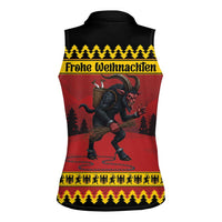 Merry Krampus Germany Women Sleeveless Polo Shirt Frohe Weihnachten - Wonder Print Shop