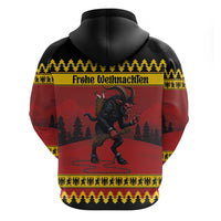 Merry Krampus Germany Zip Hoodie Frohe Weihnachten - Wonder Print Shop