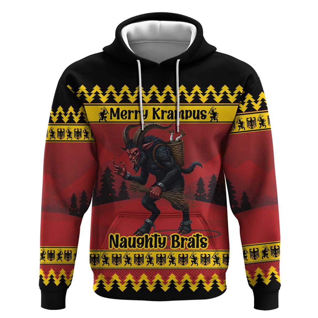 Merry Krampus Germany Zip Hoodie Frohe Weihnachten - Wonder Print Shop