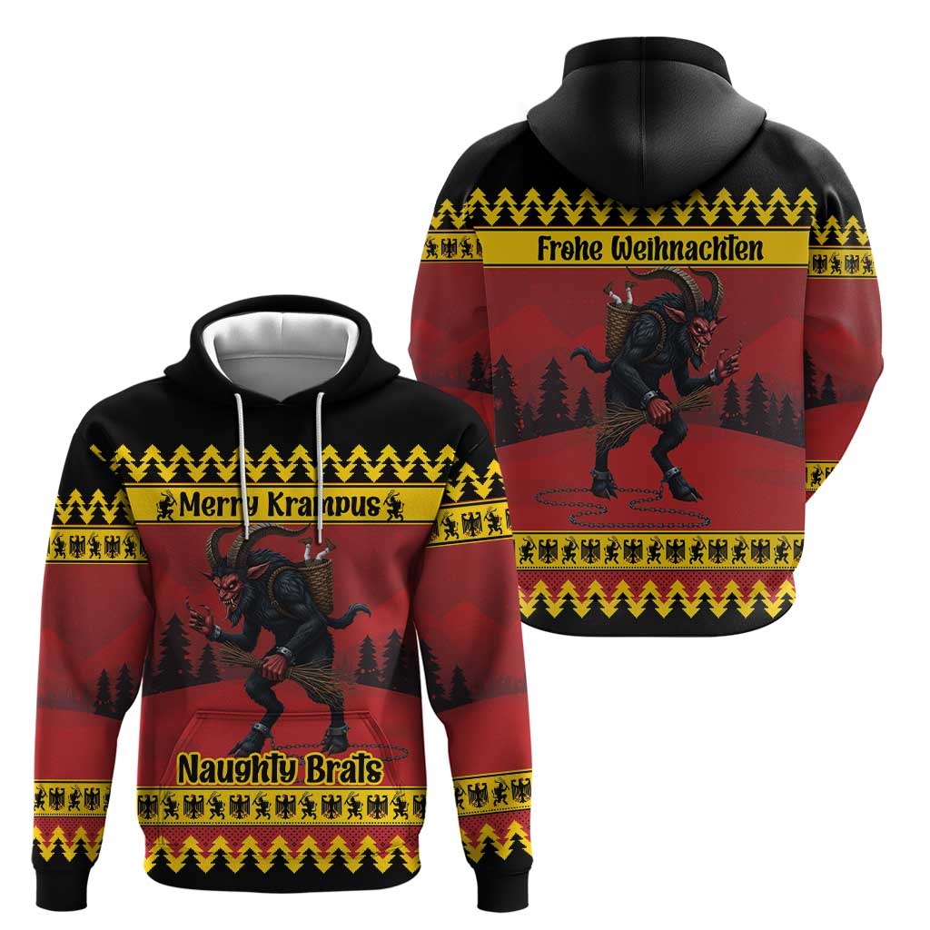 Merry Krampus Germany Zip Hoodie Frohe Weihnachten - Wonder Print Shop