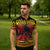 Merry Krampus Germany Zipper Polo Shirt Frohe Weihnachten - Wonder Print Shop