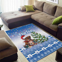 Personalized Nicaragua Christmas Area Rug Panthera Onca Cute With Christmas Tree - Wonder Print Shop