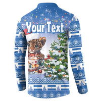 Personalized Nicaragua Christmas Button Sweatshirt Panthera Onca Cute With Christmas Tree - Wonder Print Shop