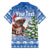 Personalized Nicaragua Christmas Family Matching Off The Shoulder Long Sleeve Dress and Hawaiian Shirt Panthera Onca Cute With Christmas Tree - Wonder Print Shop