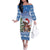 Personalized Nicaragua Christmas Family Matching Off The Shoulder Long Sleeve Dress and Hawaiian Shirt Panthera Onca Cute With Christmas Tree - Wonder Print Shop