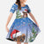 Personalized Nicaragua Christmas Family Matching Off Shoulder Maxi Dress and Hawaiian Shirt Panthera Onca Cute With Christmas Tree - Wonder Print Shop