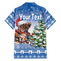 Personalized Nicaragua Christmas Family Matching Tank Maxi Dress and Hawaiian Shirt Panthera Onca Cute With Christmas Tree - Wonder Print Shop